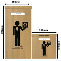 Recycling Bins | Recycling Boxes | Dimensions | Side View